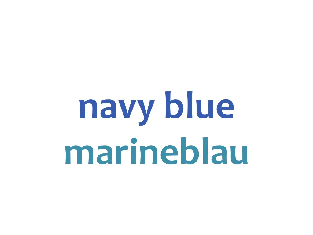 navy blue marineblau