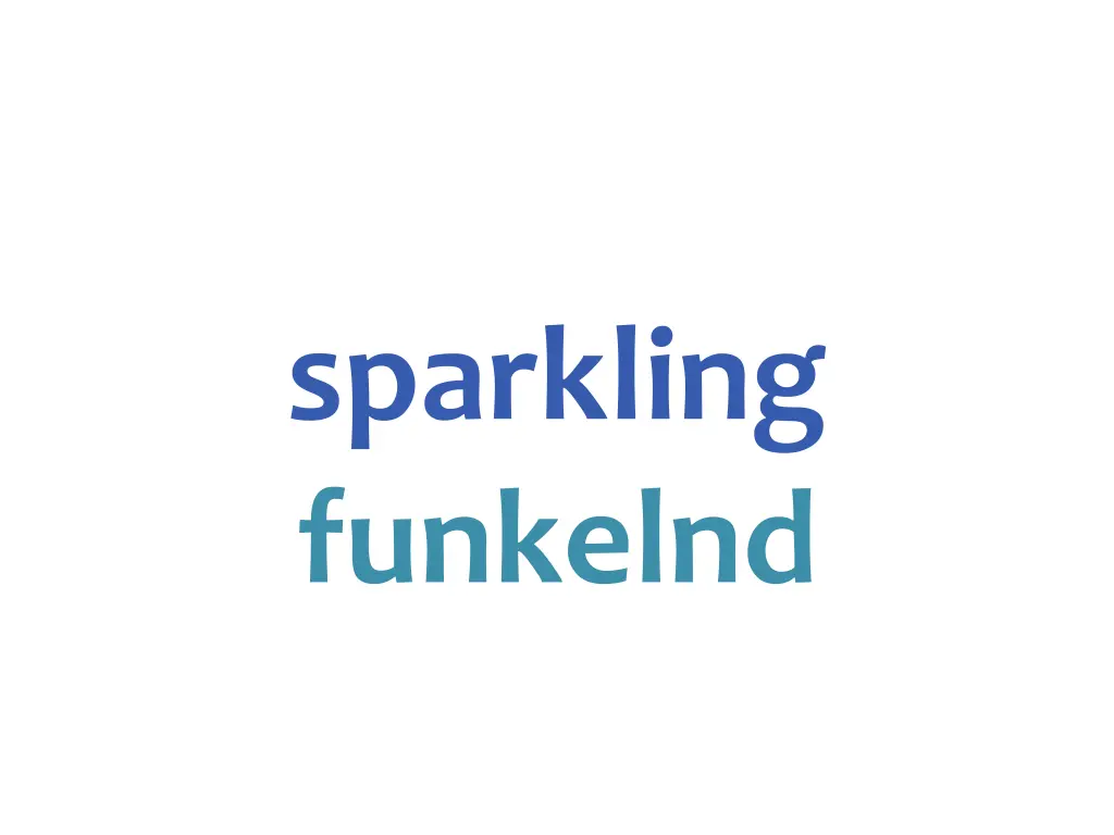 sparkling funkelnd