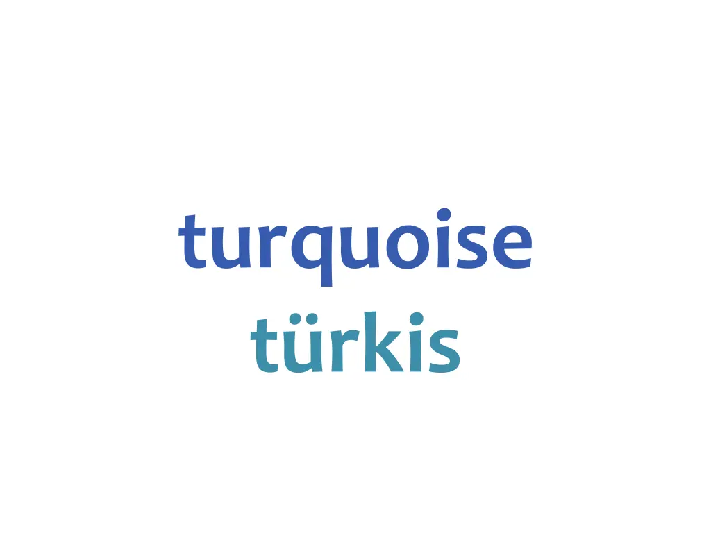 turquoise t rkis