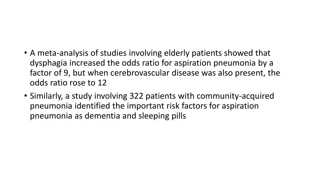 a meta analysis of studies involving elderly