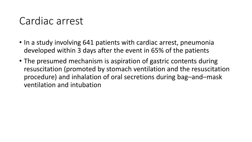 cardiac arrest