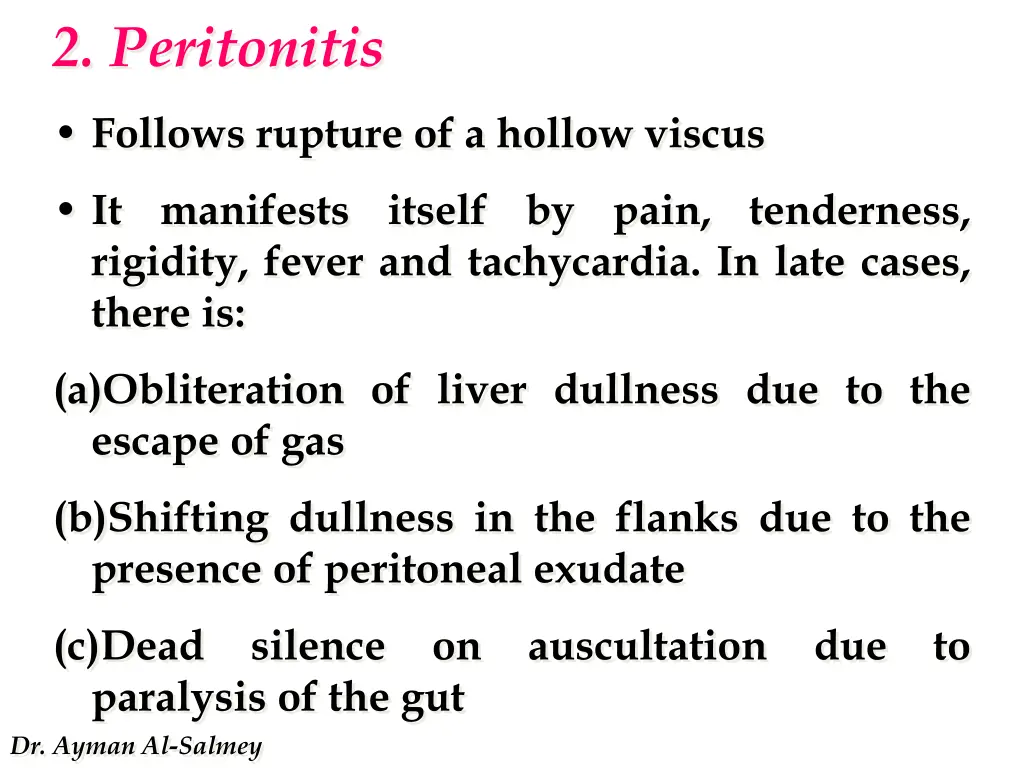 2 peritonitis