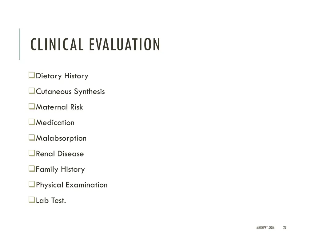 clinical evaluation