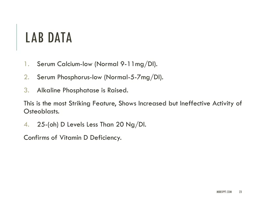 lab data