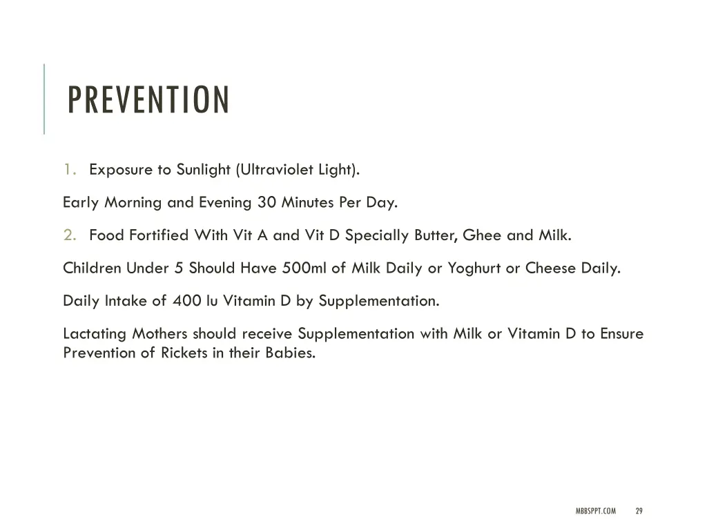 prevention
