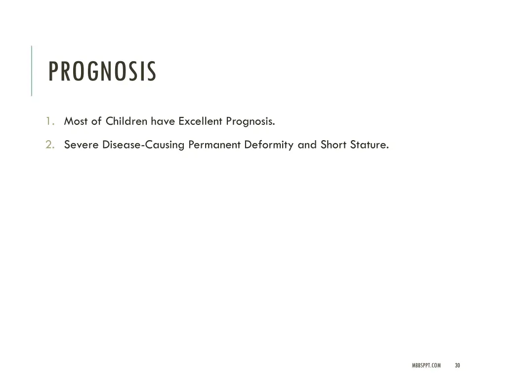 prognosis