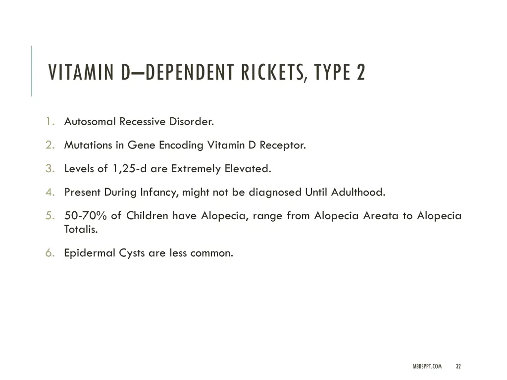 vitamin d dependent rickets type 2