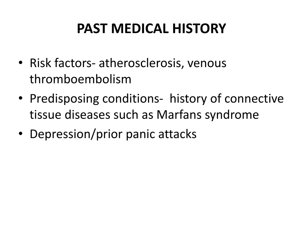 past medical history