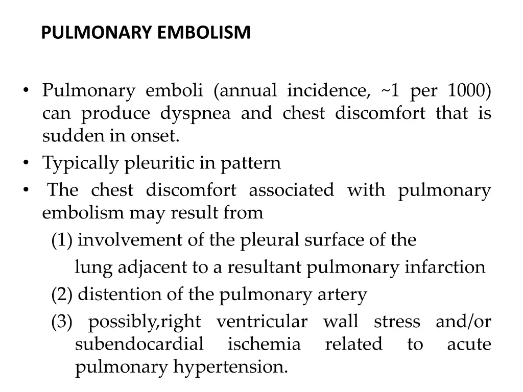 pulmonary embolism