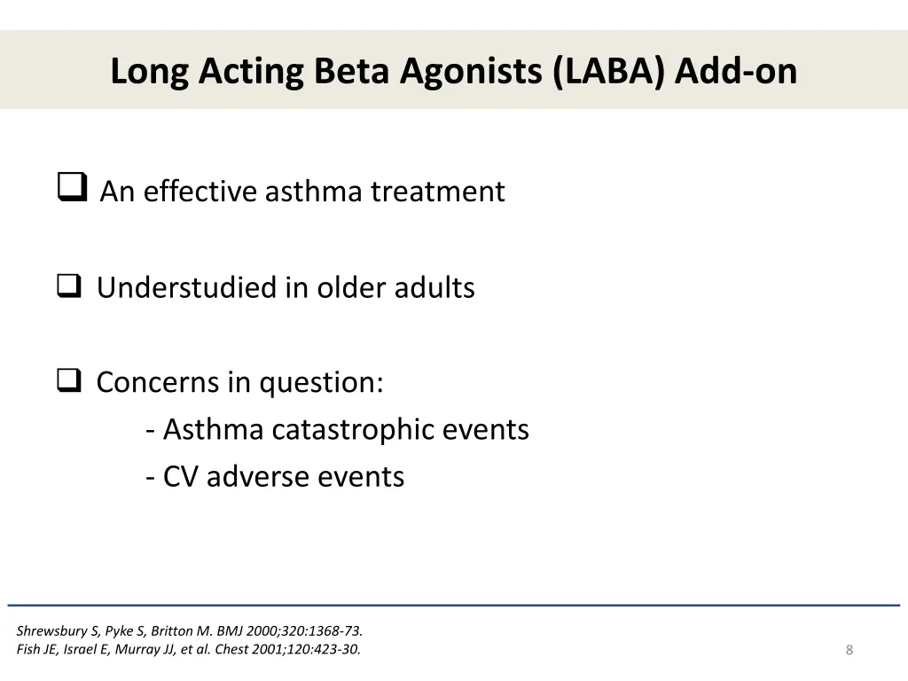 long acting beta agonists laba add on