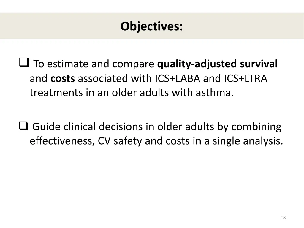 objectives