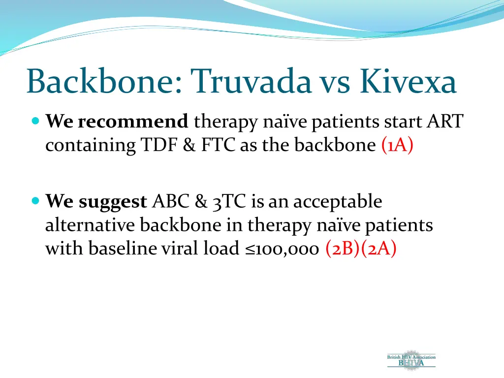 backbone truvada vs kivexa
