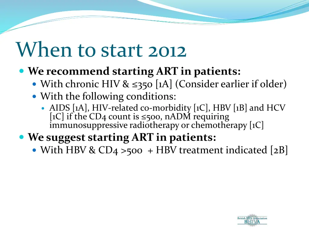 when to start 2012 we recommend starting