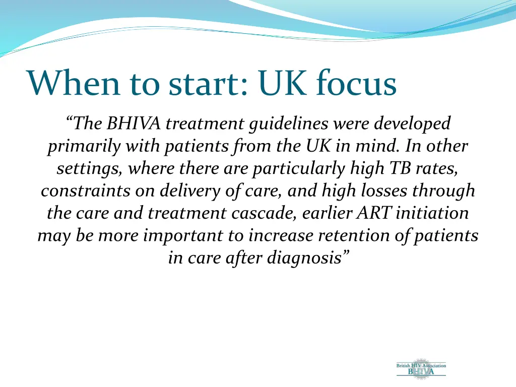 when to start uk focus