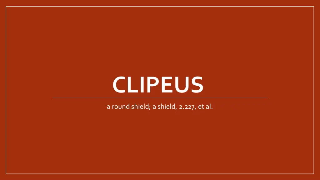 clipeus