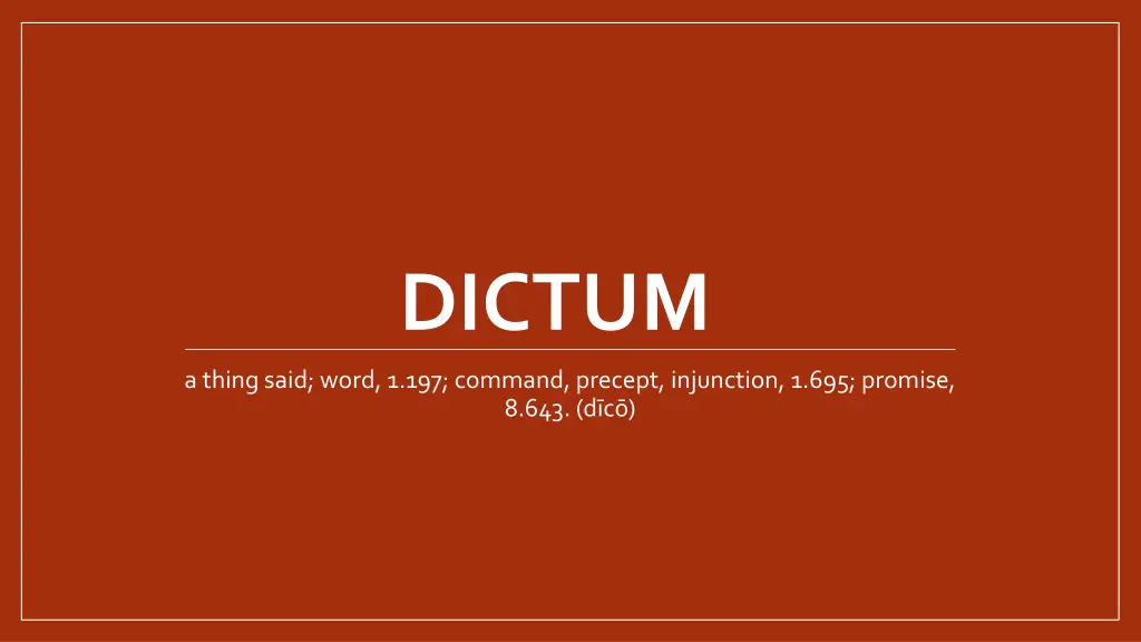 dictum