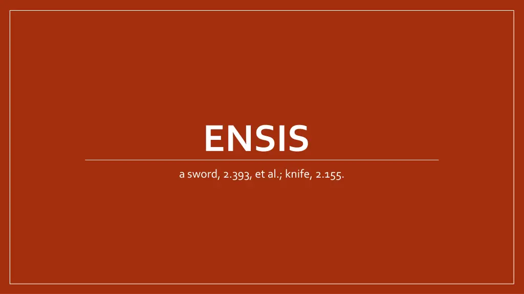 ensis