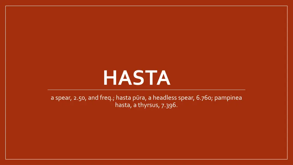 hasta