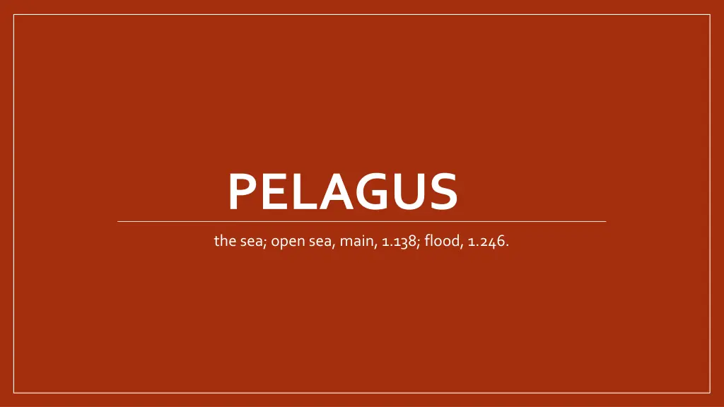 pelagus