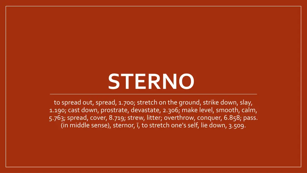 sterno