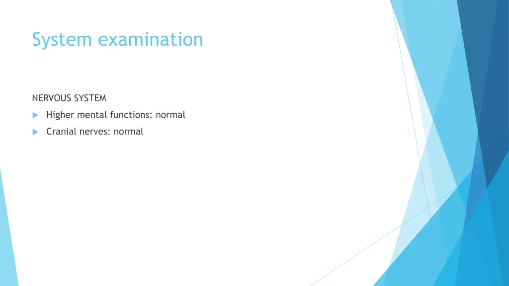 system examination
