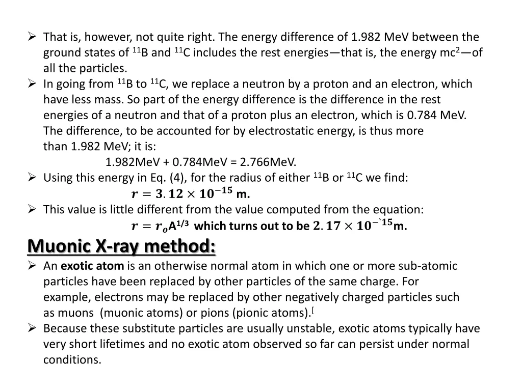 that is however not quite right the energy