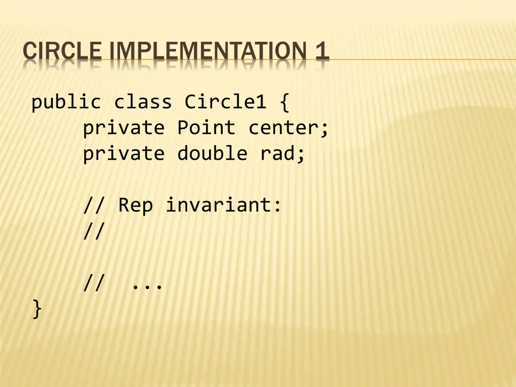 circle implementation 1