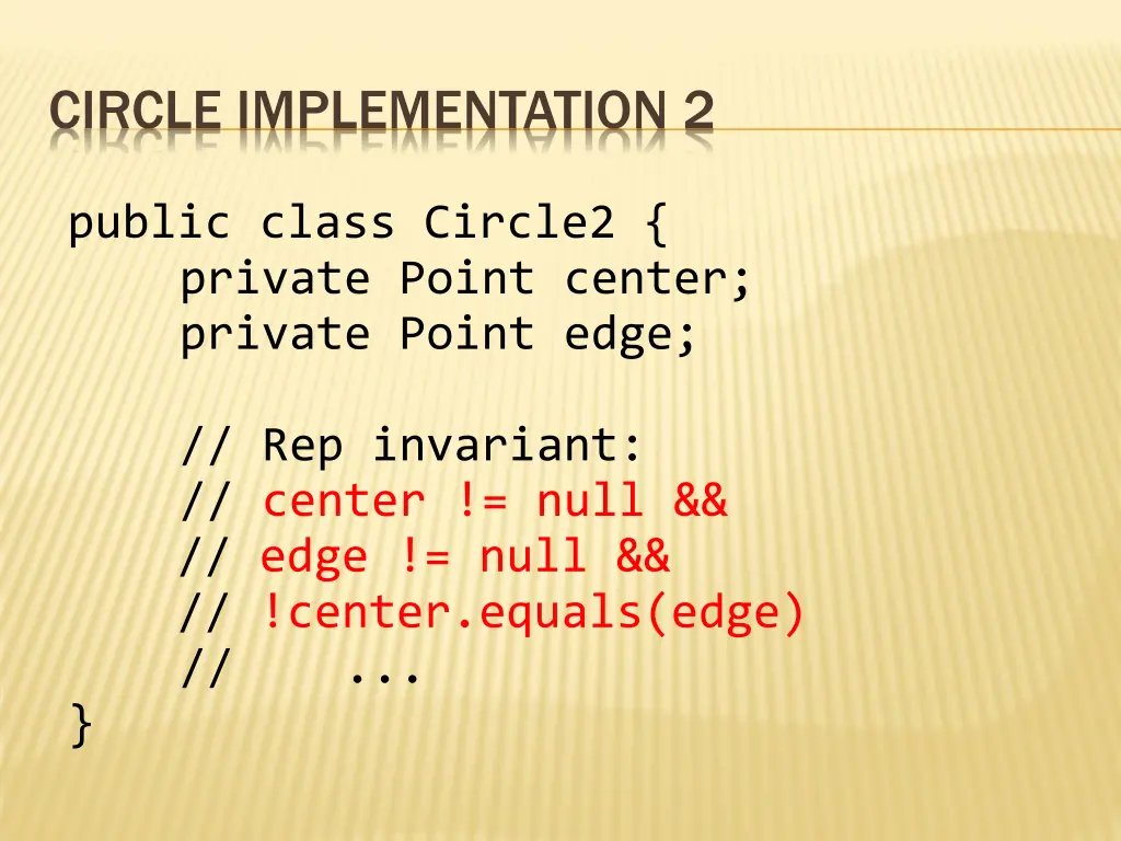 circle implementation 2 1