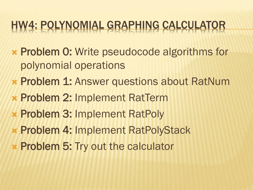 hw4 polynomial graphing calculator