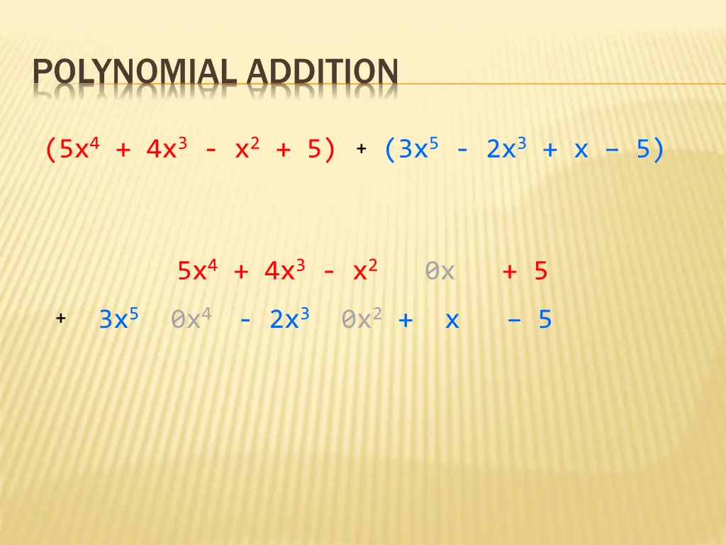 polynomial addition 2