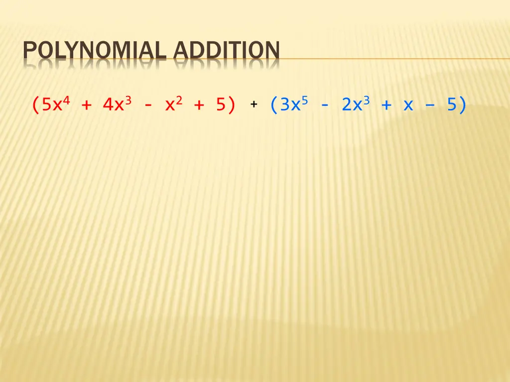 polynomial addition