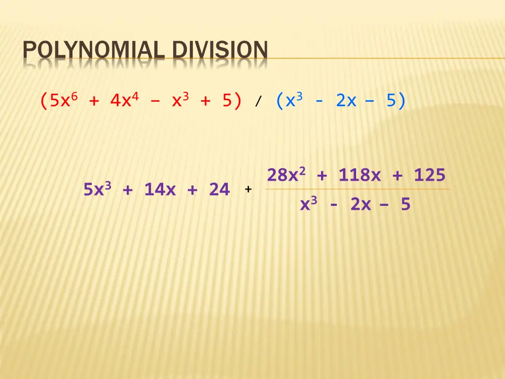 polynomial division 16