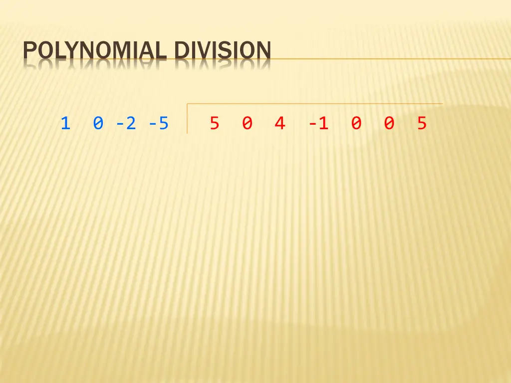 polynomial division 2