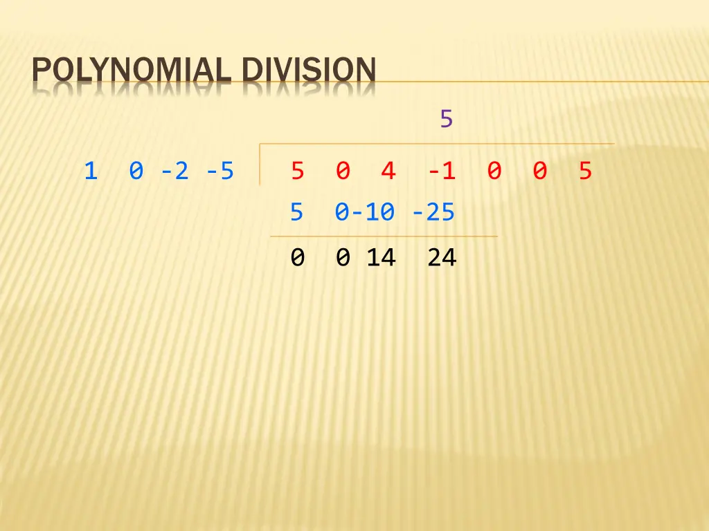 polynomial division 5