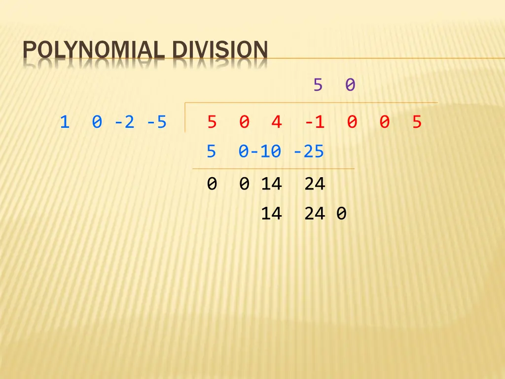 polynomial division 7