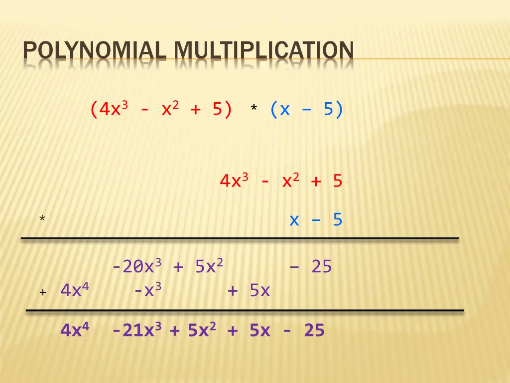 polynomial multiplication 4