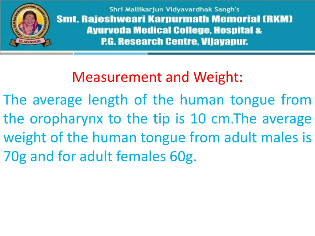 measurement and weight the average length