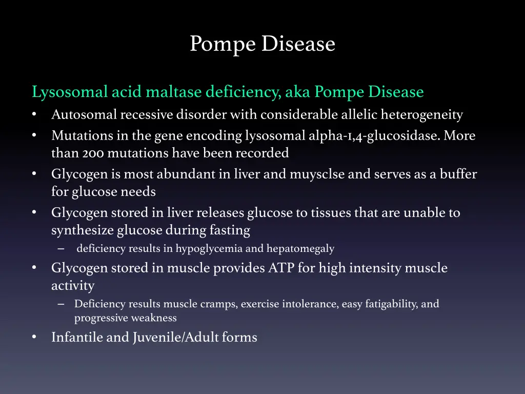 pompe disease