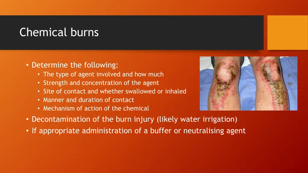 chemical burns