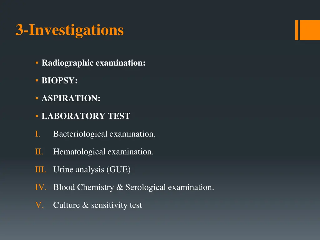 3 investigations