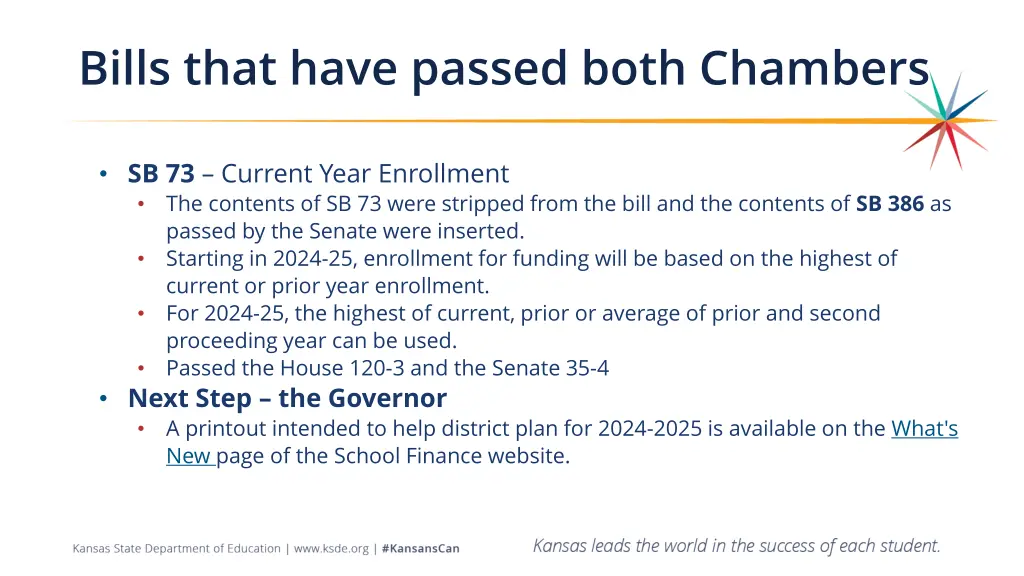 bills that have passed both chambers 1