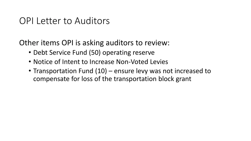 opi letter to auditors 4