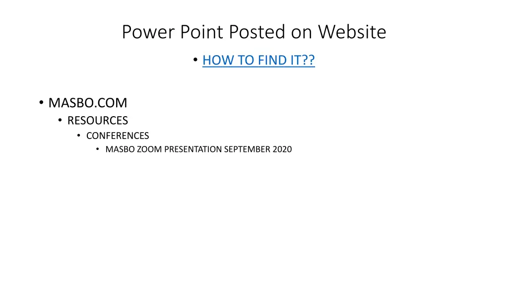 power point posted on website 1
