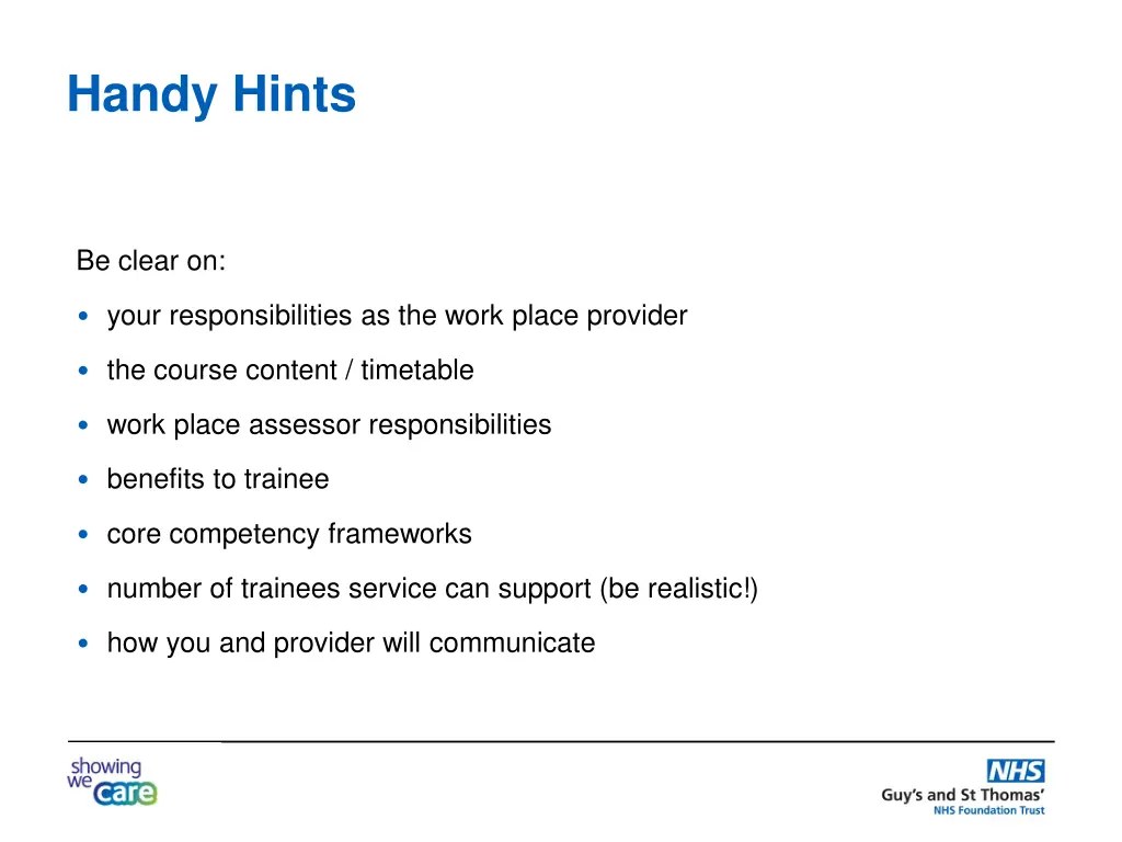 handy hints
