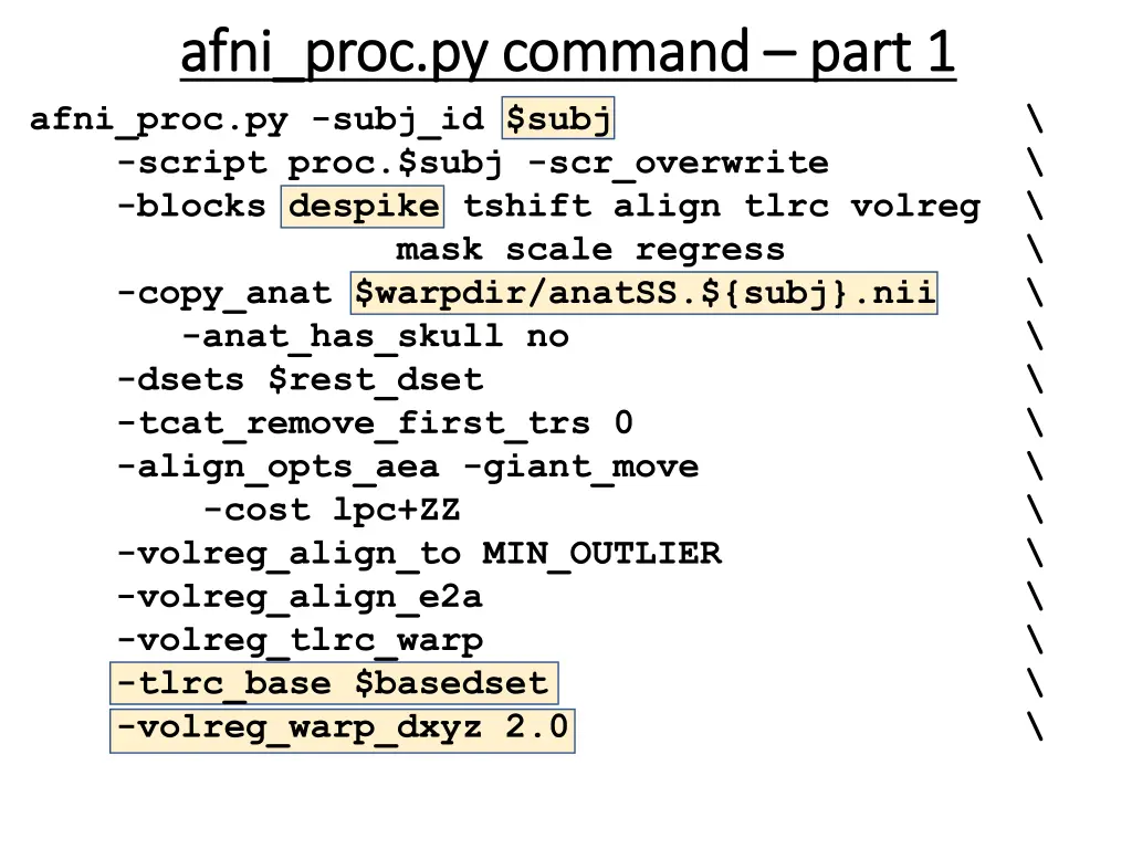 afni proc py afni proc py command afni proc 1