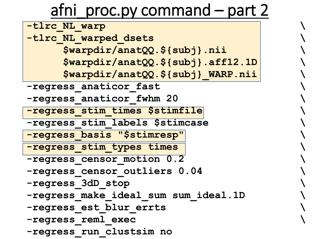 afni proc py afni proc py command tlrc nl warp