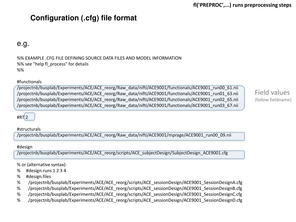 fl preproc runs preprocessing steps 2