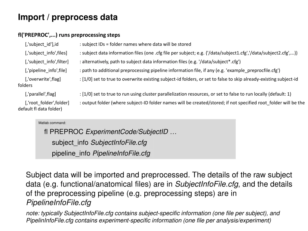 import preprocess data