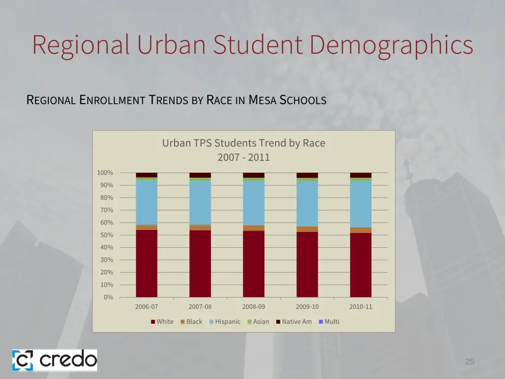 regional urban student demographics