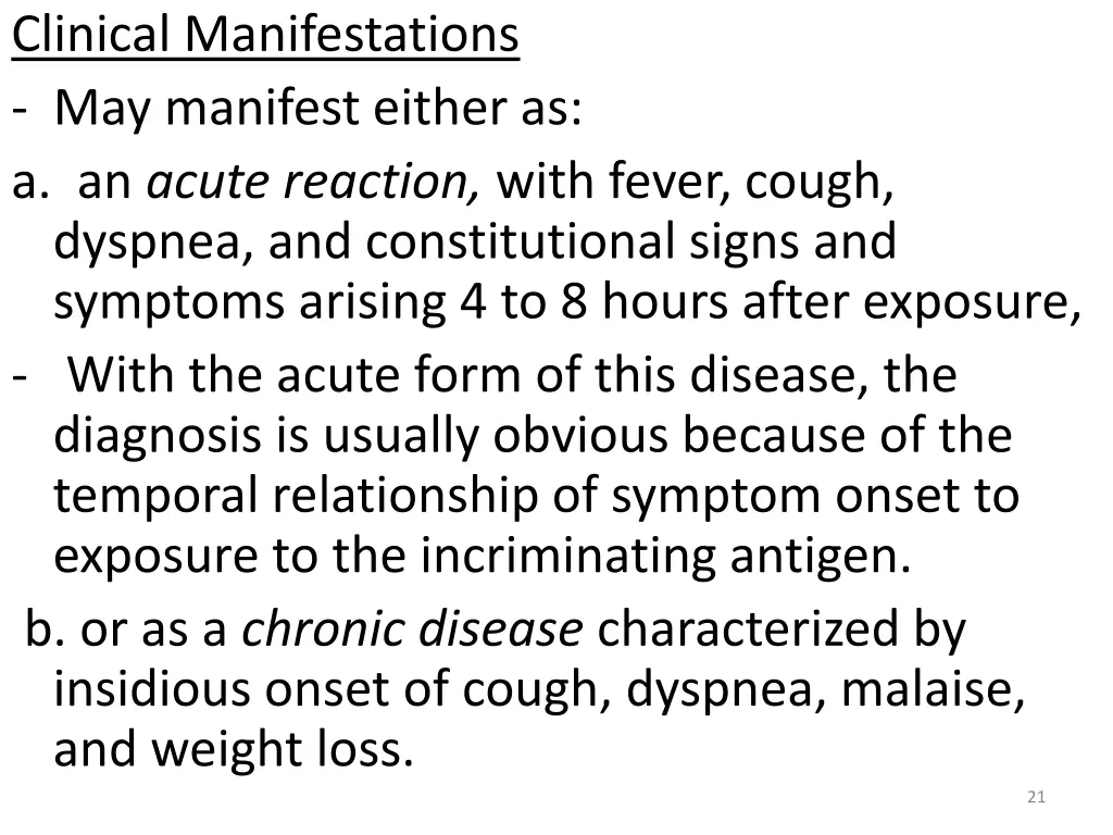 clinical manifestations may manifest either